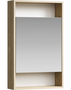 Зеркальный шкаф 50x80 см дуб балтийский L R City SIT0405DB Aqwella