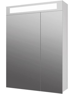 Зеркальный шкаф 60x82 см белый глянец L Uni 99 9001 Dreja