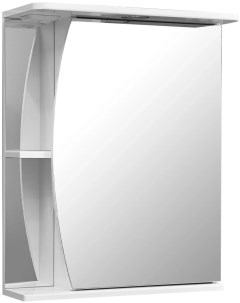 Зеркальный шкаф 55x70 см белый глянец белый матовый R Лана SP 00000044 Stella polar