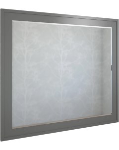Зеркало 95x85 см серый матовый Модена C02731 Sanflor