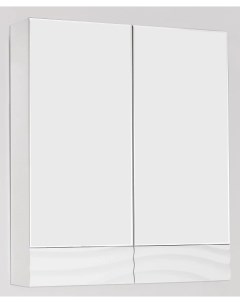 Зеркальный шкаф 60x70 см белый глянец Вероника ЛС 00000055 Style line