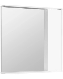 Зеркальный шкаф 80x83 3 см белый глянец R Стоун 1A228302SX010 Акватон