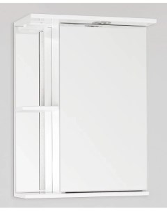 Зеркальный шкаф 50x73 см белый глянец Николь ЛС 00000116 Style line