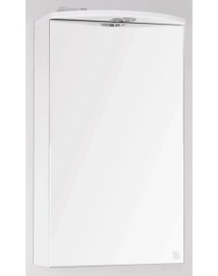 Зеркальный шкаф 40x71 8 см белый глянец Альтаир ЛС 00000310 Style line