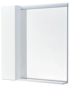 Зеркальный шкаф 80 2x85 1 см белый глянец L Рене 1A222502NRC80 Акватон