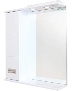 Зеркальный шкаф 67x71 2 см белый глянец L Балтика 206701 Onika