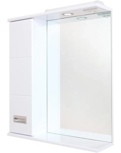 Зеркальный шкаф 58x71 2 см белый глянец L Балтика 205815 Onika