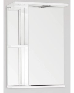 Зеркальный шкаф 45x73 см белый глянец Николь ЛС 00000115 Style line
