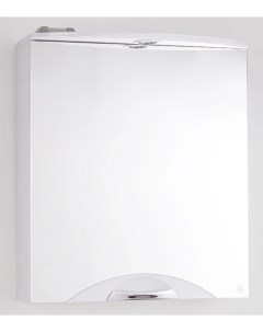 Зеркальный шкаф 55x71 8 см белый глянец Жасмин 2 ЛС 00000216 Style line