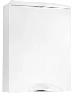 Зеркальный шкаф 50x71 8 см белый глянец R Жасмин 2 ЛС 000010038 Style line