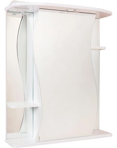Зеркальный шкаф 55x71 2 см белый глянец R Лилия 205519 Onika
