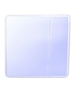 Зеркальный шкаф 80x80 см белый L Каре СС 00002276 Style line
