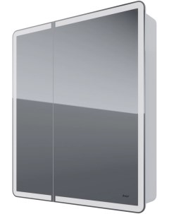 Зеркальный шкаф 70x80 см белый глянец R Point 99 9033 Dreja