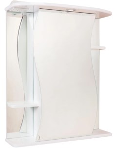 Зеркальный шкаф 60x71 2 см белый глянец R Лилия 206012 Onika