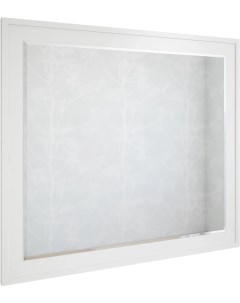 Зеркало 95x85 см белый матовый Модена C04611 Sanflor