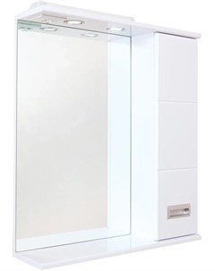 Зеркальный шкаф 67x71 2 см белый глянец R Балтика 206704 Onika