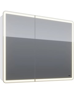 Зеркальный шкаф 100x80 см белый глянец Element LM100ZS E Lemark