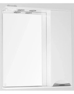 Зеркальный шкаф 70x83 см белый глянец Жасмин ЛС 00000042 Style line