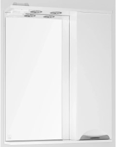 Зеркальный шкаф 65x83 см белый глянец Жасмин ЛС 00000041 Style line