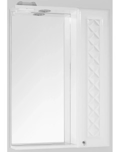 Зеркальный шкаф 60x86 см белый глянец Канна ЛС 00000294 Style line