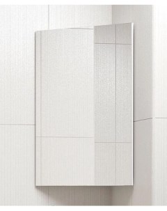 Зеркальный шкаф угловой 37x70 см белый глянец Триана SD 00000300 Corozo
