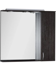 Зеркальный шкаф 100x87 см с подсветкой венге Донна 00169185 Aquanet