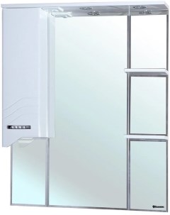Зеркальный шкаф 72 5x100 1 см белый глянец L Дрея 4611312002017 Bellezza