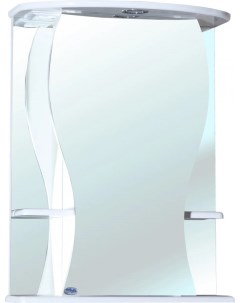 Зеркальный шкаф 55x72 см белый глянец R Карина 4611808001012 Bellezza