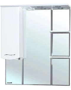 Зеркальный шкаф 83x100 см белый глянец L Мари 4612914002016 Bellezza