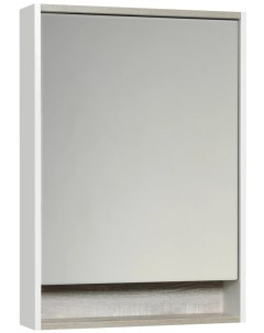 Зеркальный шкаф белый глянец бетон пайн 60x85 см Капри 1A230302KPDA0 Акватон
