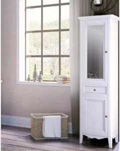 Шкаф колонна напольная левая белый Veronica Nuova VER3050S B Tiffany world