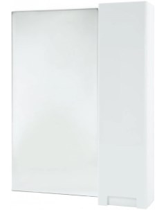 Зеркальный шкаф 58x80 см белый глянец R Пегас 4610409001018 Bellezza