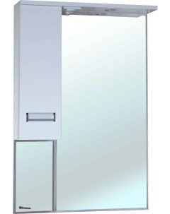 Зеркальный шкаф 58x80 см белый глянец L Сиена 4613909002011 Bellezza