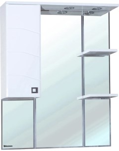 Зеркальный шкаф 72 5x100 1 см белый глянец L Джулия 4611212002018 Bellezza