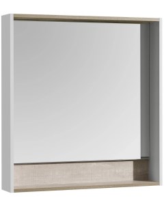 Зеркало белый глянец бетон пайн 80x85 см Капри 1A230402KPDA0 Акватон