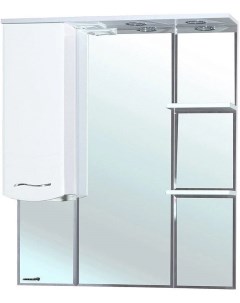 Зеркальный шкаф 73x100 см белый глянец L Мари 4612912002018 Bellezza