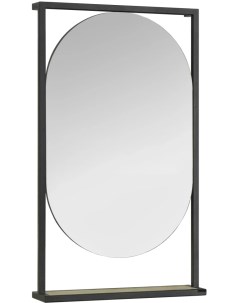 Зеркало 52x90 см дуб эндгрейн черный Лофт Фабрик 1A242502LTDU0 Акватон