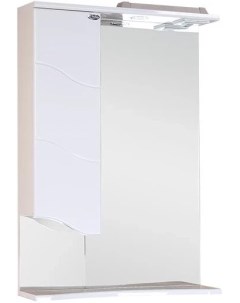 Зеркальный шкаф 58x80 см белый глянец L Лайн 205819 Onika