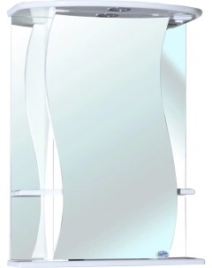 Зеркальный шкаф 55x72 см белый глянец L Лиана 4612308002011 Bellezza