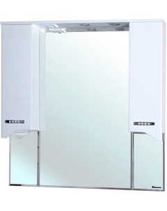 Зеркальный шкаф 100 5x100 1 см белый глянец Дрея 4611318000017 Bellezza
