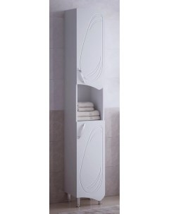 Пенал напольный белый глянец Кентис SD 00000335 Corozo