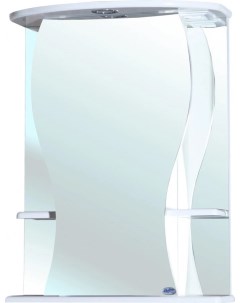 Зеркальный шкаф 55x72 см белый глянец L Карина 4611808002019 Bellezza