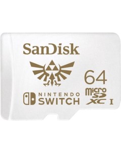 Флеш карта microSD 64GB microSDXC Class 10 UHS I A1 C10 V30 U3 for Nintendo Switch 100MB s Sandisk