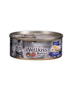 Delice Влажный корм консервы для кошек цыпленок и кролик 100 гр Wellkiss