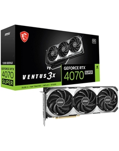 Видеокарта MSI GeForce RTX 4070 Super 12288Mb, Ventus 3X OC 12G (RTX 4070 Super 12G Ventus 3X OC) 1xHDMI, 3xDP, Ret Msi