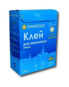 Клей сухой для виниловых и текстильных обоев Swedtex