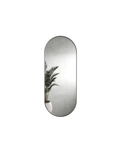 Дизайнерское овальное настенное зеркало Nolvis M Черный Genglass