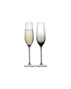 Набор бокалов для шампанского Gemma Agate Серый 7 2 Liberty jones