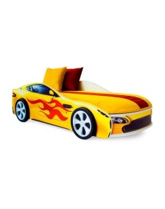 Детская кровать машина Бондмобиль Желтый Бельмарко