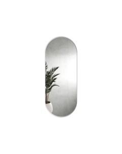 Дизайнерское овальное настенное зеркало Nolvis M Белый Genglass